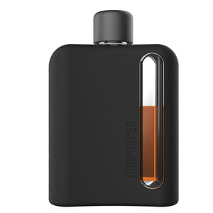 Black Silicone Glass Flask (Single Shot 100mL)